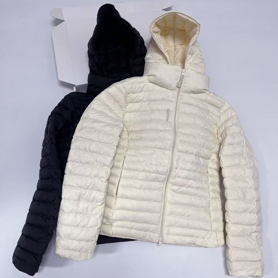 独家高品质正肩黑色羽绒夹克立领