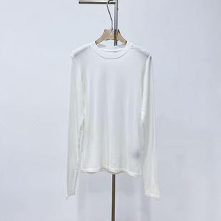 打底衫 圆领轻薄羊毛天丝高弹长袖 女纯色百搭 正确版 North
