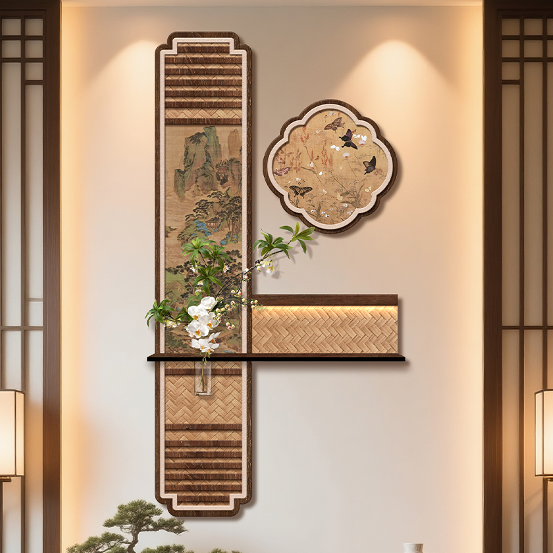 宋代美学中式中古风走廊过道壁画