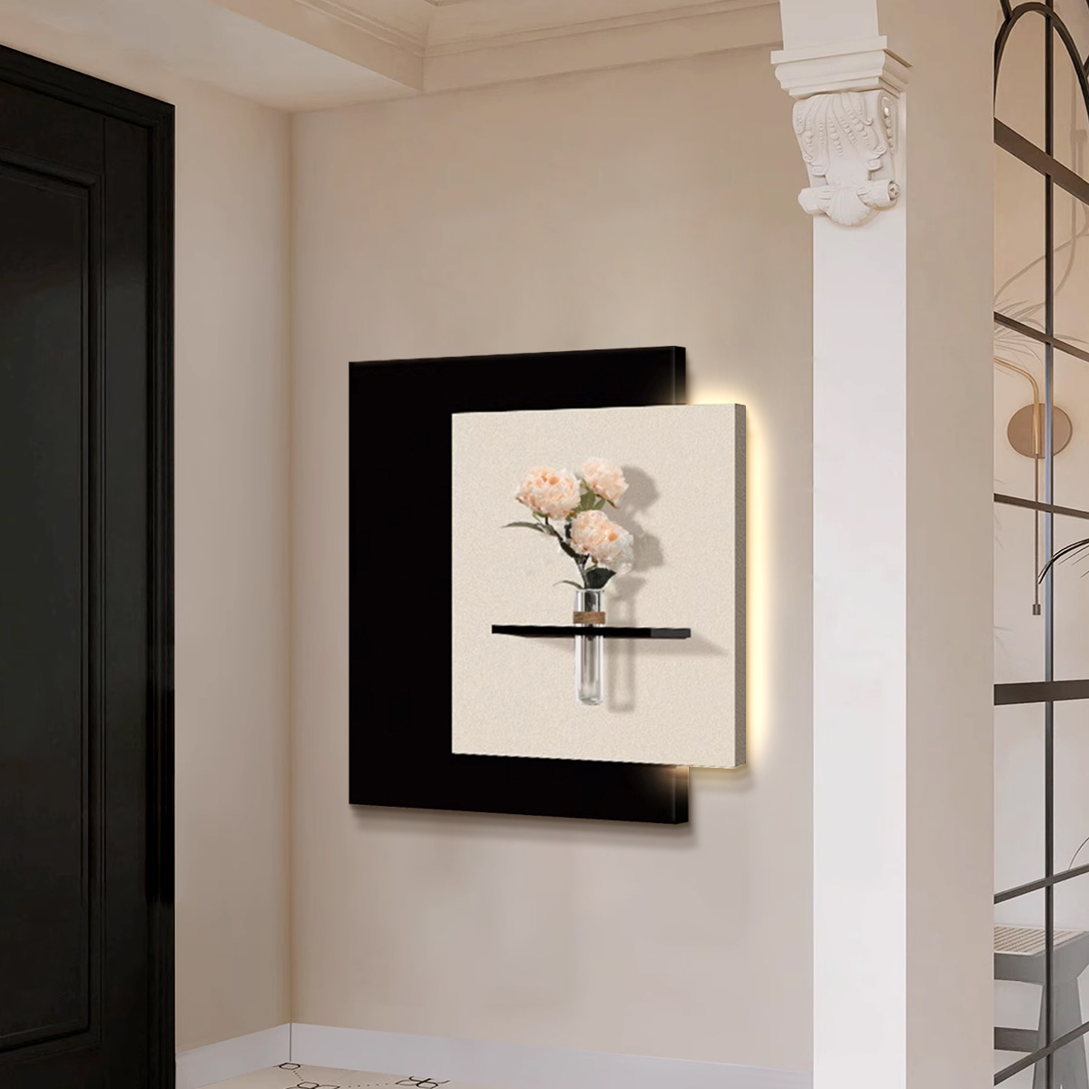 水培绿植法式中古风玄关装