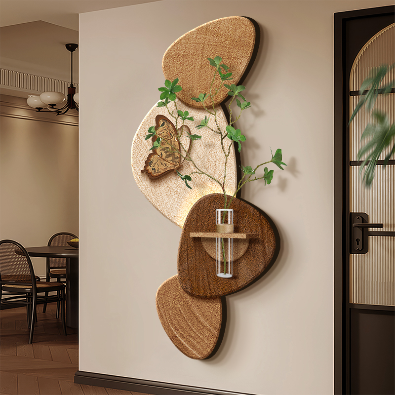 中古风石来运转玄关装饰画