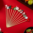 爱厨家新年春节竹签圣诞节水果签糖葫芦工具节日装饰签子制作材料