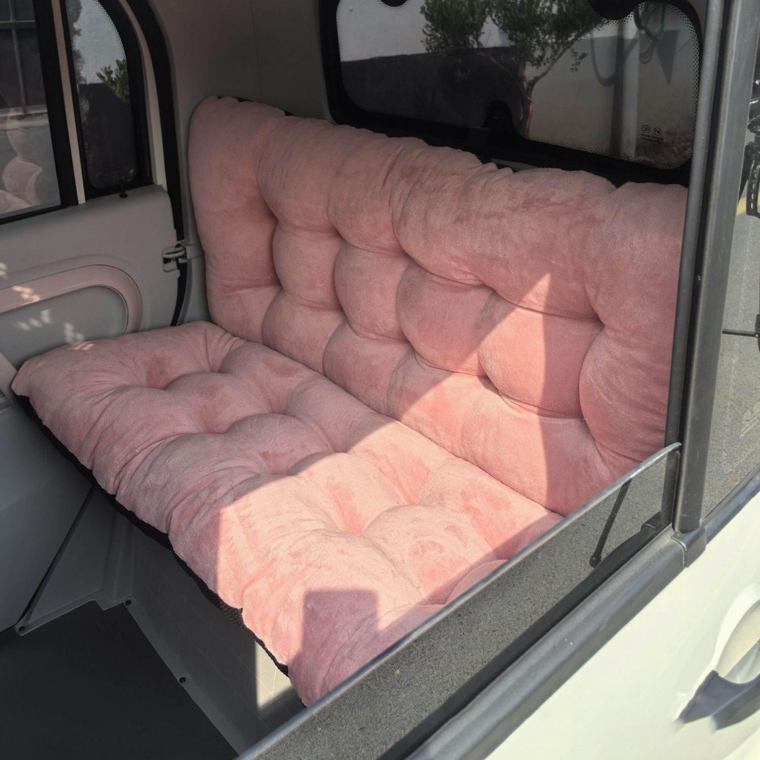 封闭车保暖防风加绒坐垫通用冬季