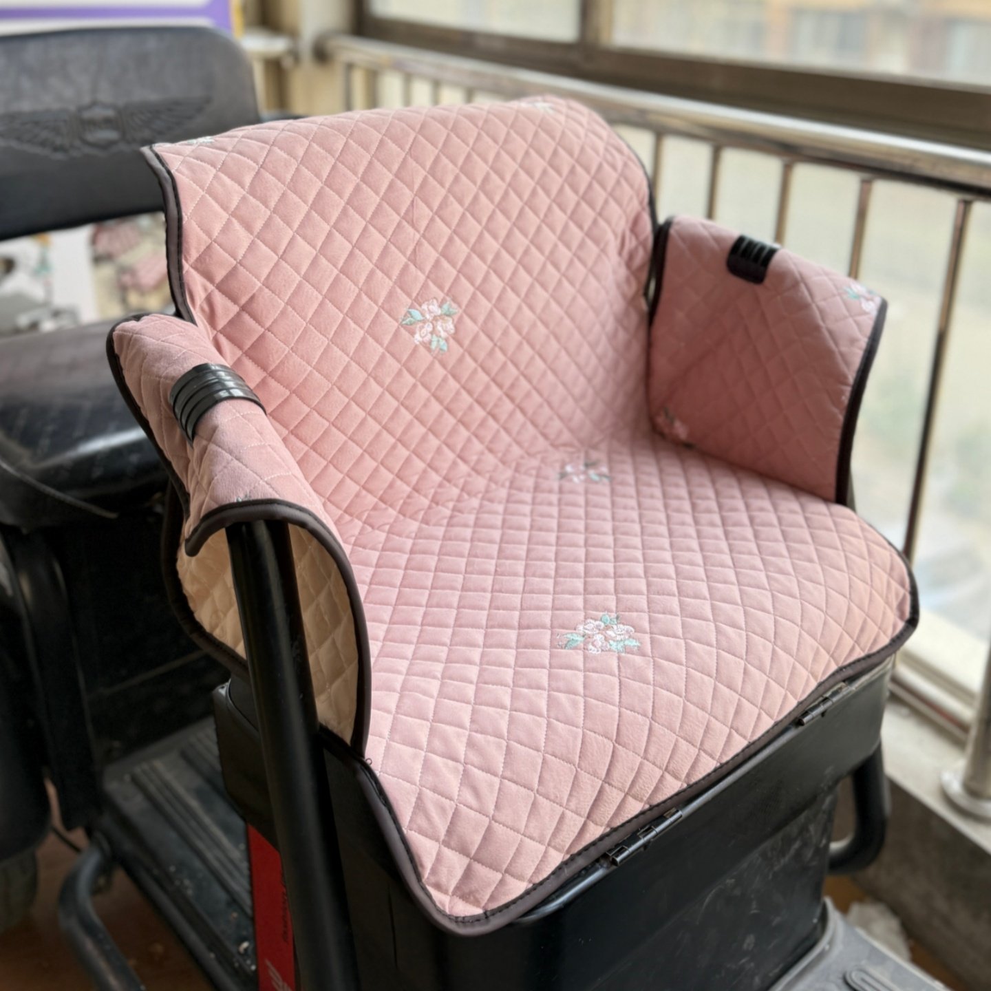 新款电动三轮车座套坐垫套罩围挡