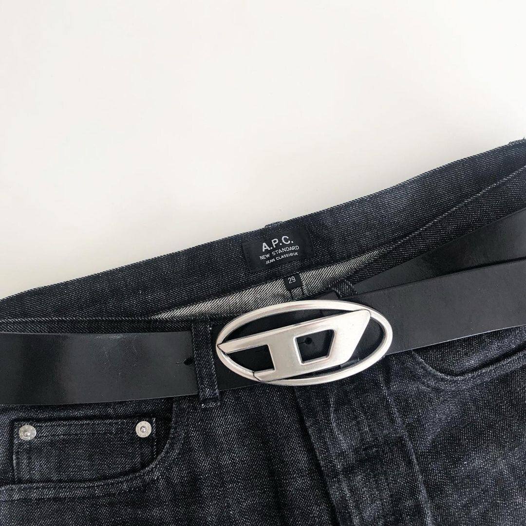 thumbnail for A sense of customization! The first layer of cowhide D-buckle belt American retro trend belt vibe style is versatile and fashionable