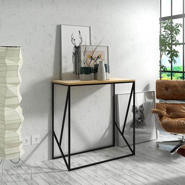 铁艺靠墙长条玄关台北欧家用门口实木供桌户外走廊陈列玄关边桌