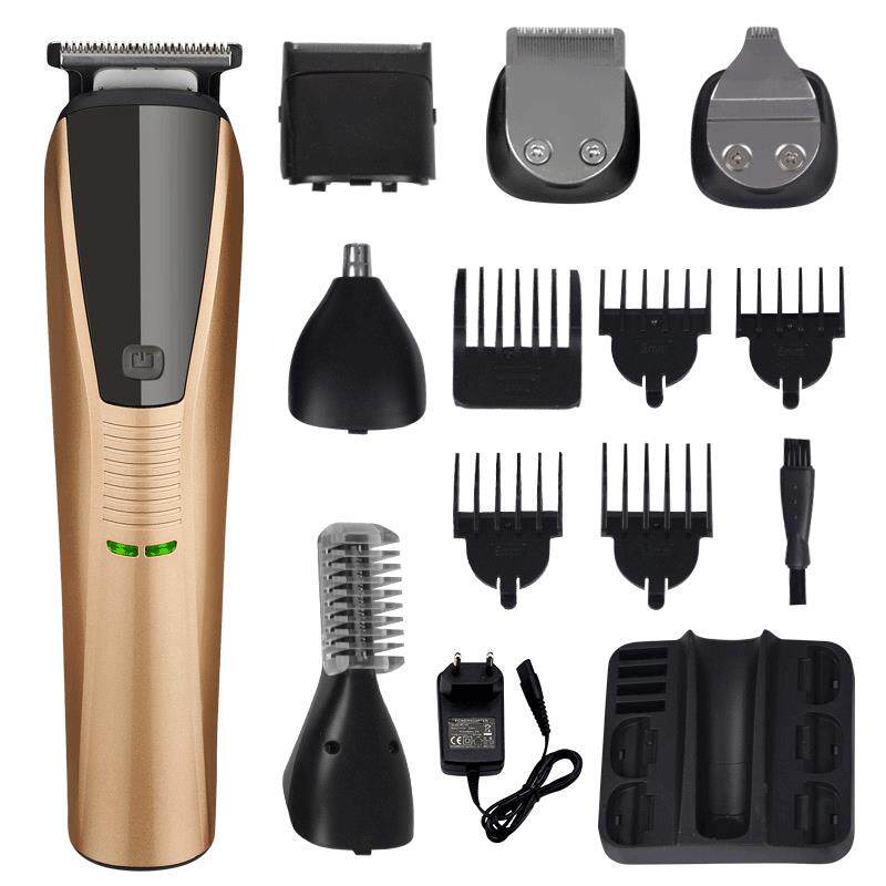 新品多功能智能电动理发器水洗六合一雕刻剪剃毛器理容修剪器套装