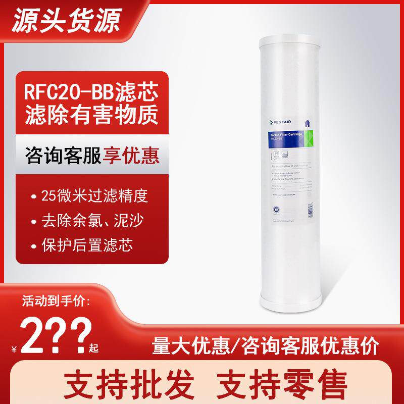 滨特尔RFC20-BB滤芯大胖PP棉复合颗粒碳芯全屋净水滤芯