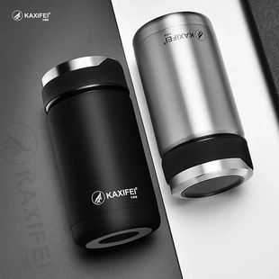 2023最热款 304不锈钢真空保温杯车载随手杯茶水分离水杯子高颜值