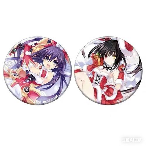 日谷约会大作战圣诞展会系列吧唧徽章礼物谷子夜刀神十香时崎狂三