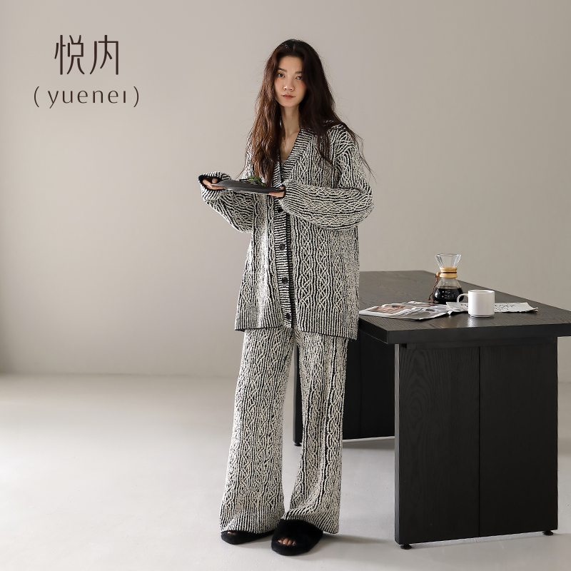 【商场同款】悦内女士半边绒睡衣