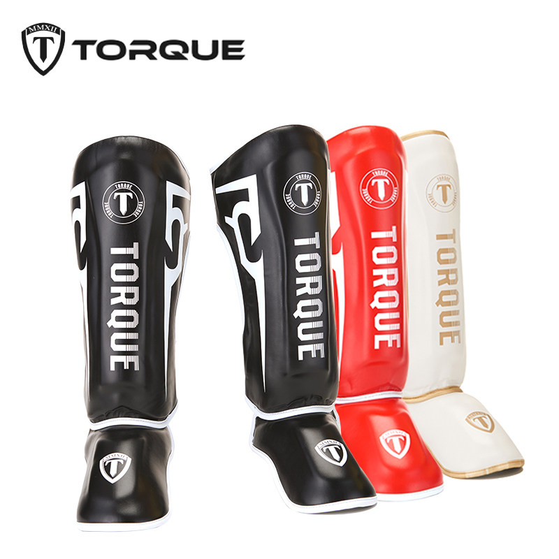 torque拳击儿童护腿站立护径护小腿踢J沙袋散打格斗训练护具连脚