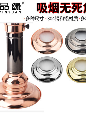 韩式烤肉店e上排烟管拢烟罩铝制吸烟罩圆形排风烟罩商用抽烟伸缩