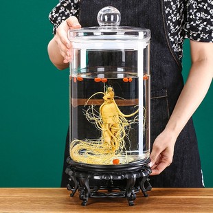 泡酒玻璃a瓶加厚酒坛带龙头家用人参酿酒容器100斤大容量专用酒缸