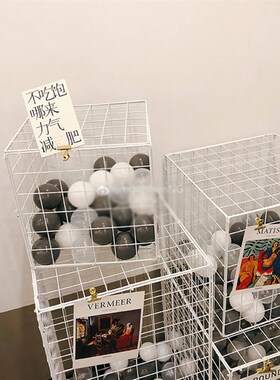 速发铁艺网格修洋球泡面小食堂店茶装海门前立柱装饰展示台奶铺店