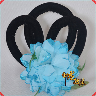 速发戏曲古装古典剧蹈头饰京剧越舞小饰丫鬟宫头旦三圈发髻送花