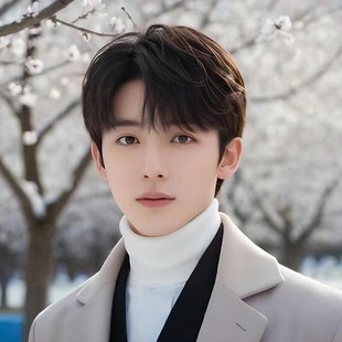 速发假发男短发韩版帅气三七微分碎盖男用黑色士男生中分男款全头