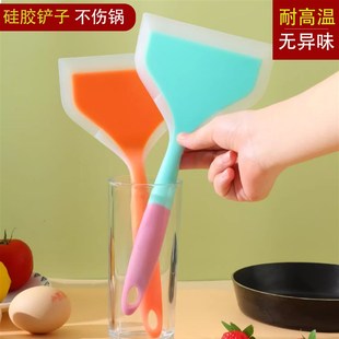 速发烙用硅胶铲耐高温不粘锅专用铲饼不伤锅烘焙刮刀厨房家子炒菜