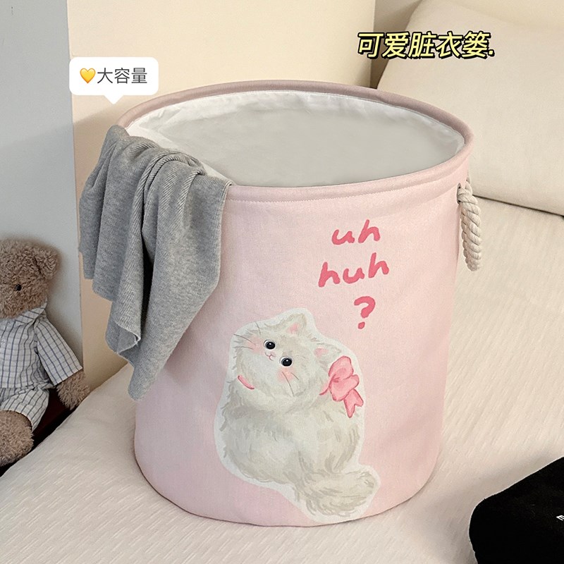 速发脏衣篓家用折纳可爱高颜值宿舍衣服收量筐毛绒玩具大容叠收纳