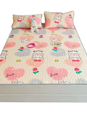 速发4TX乳胶凉席母婴a类2生24新款夏季席三件套学席宿舍软0子空