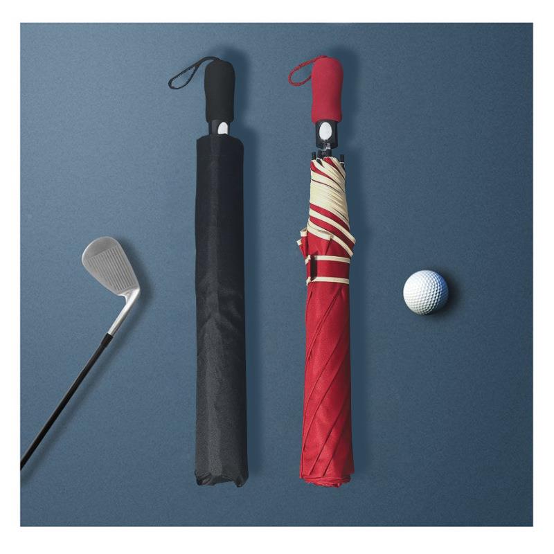 大Y叠*h511二雨伞男士自动折结实抗风暴雨晴折雨F5M72695两用号双