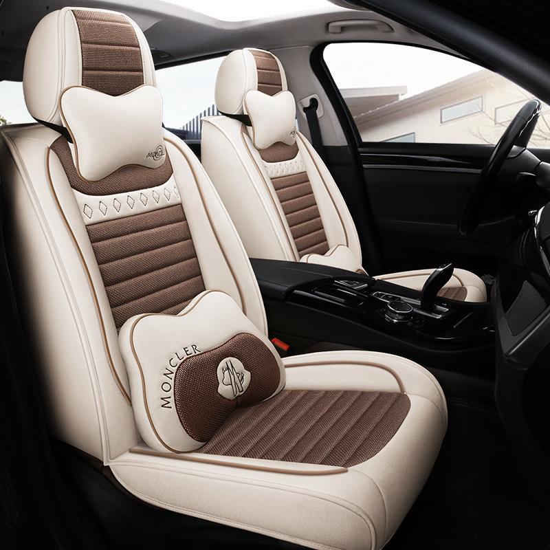 长安C5S37CS55CS5逸动X24.4FPT悦翔V3V7专用座套麻全包四季亚汽车
