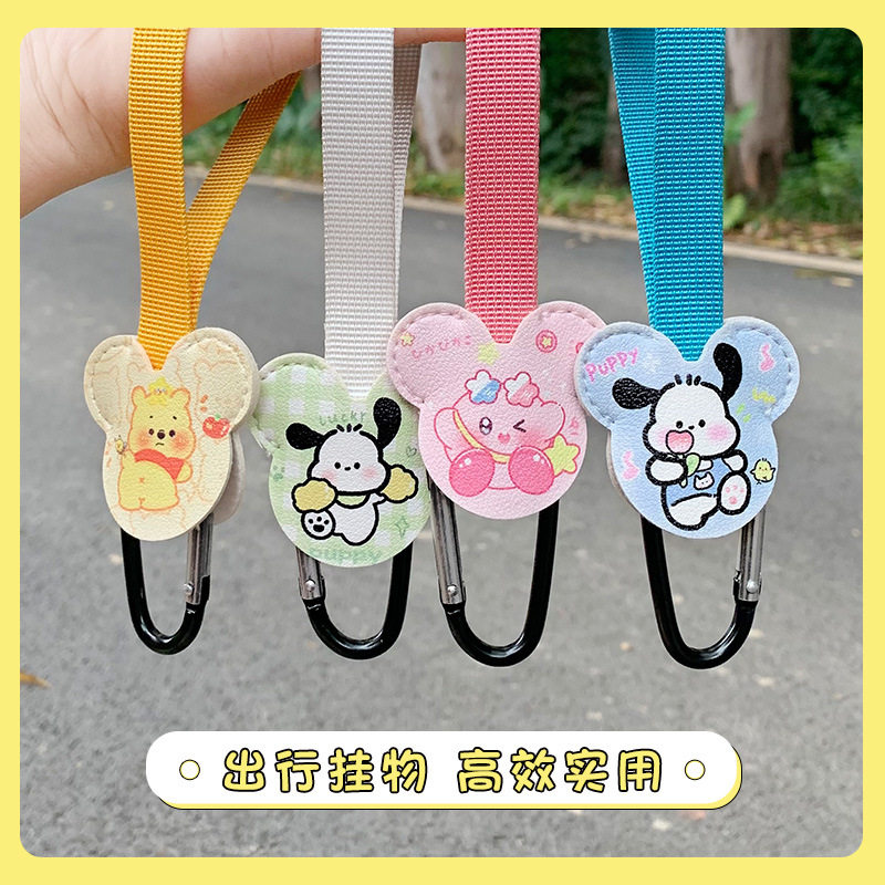 速发多功能挂钩免挂孔电瓶车前置通钩锁扣挂用婴儿车挂包头盔打架