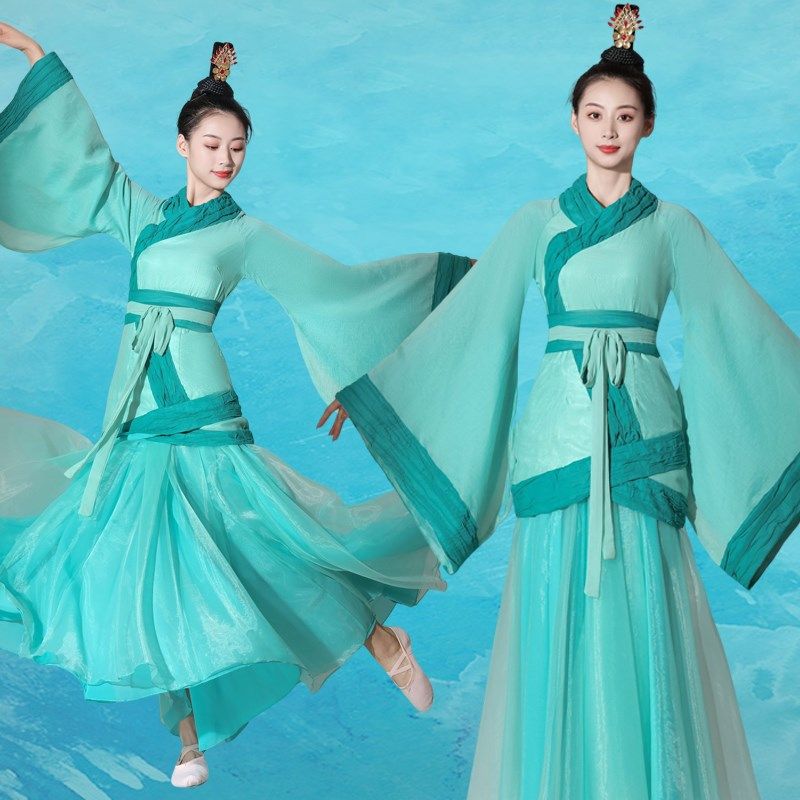 速发王风采广舞蹈服端午奇游妙葛袖唐风古典舞演出服飘逸中国风