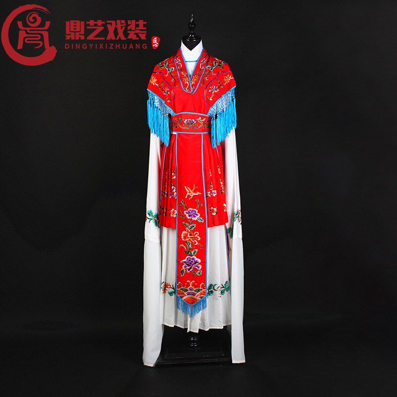 速发戏曲服装京剧戏服花旦古装演出服青衣水袖红宫装厢西记娘装七