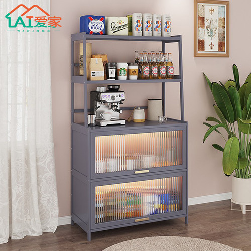 速发202新款餐边柜酒柜厅厅靠墙客客置纳架简约收物储物柜子一体