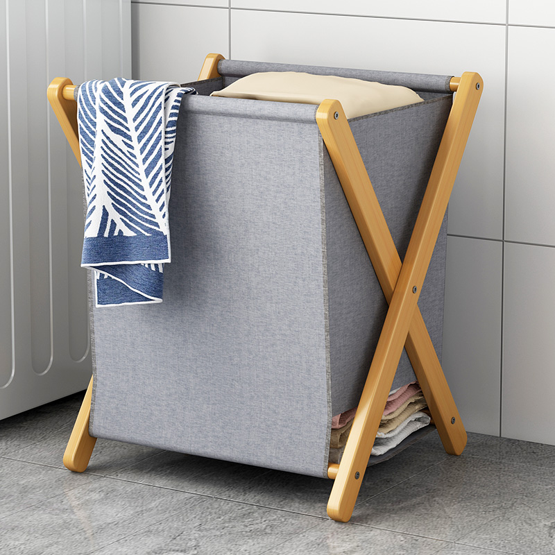 速发可折叠脏衣篮家用收衣篓脏纳衣架落地筐子卫生洗浴室换间装衣