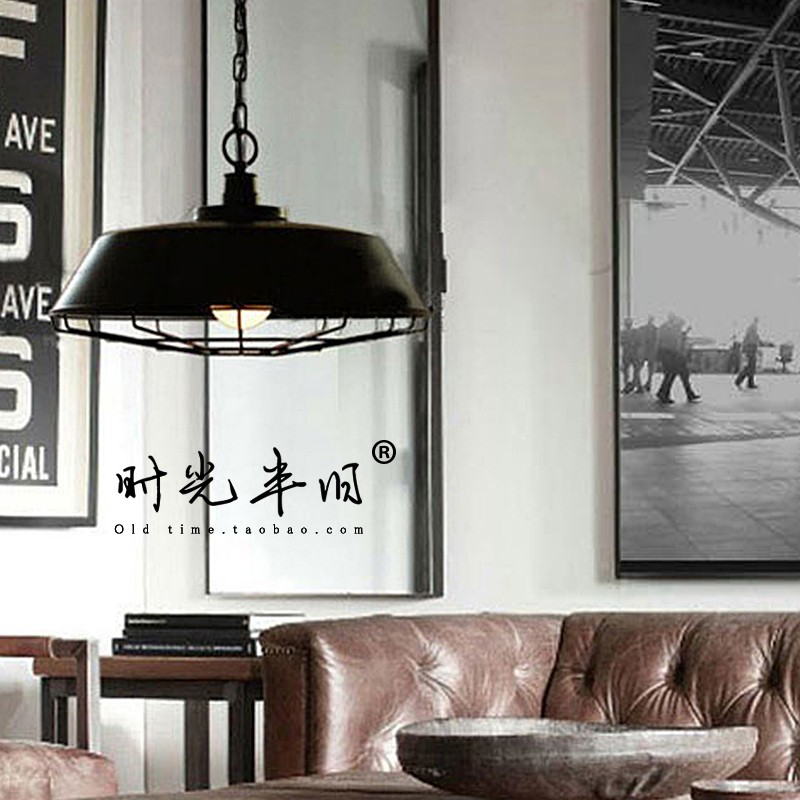 速发复古美式乡村铁o工L风RH 业艺ft咖啡厅餐厅店铺商用锅盖铁网