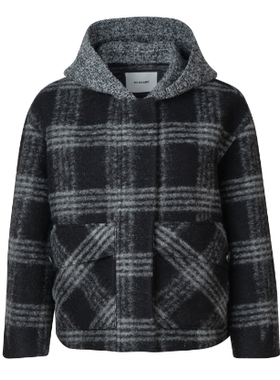 柯利亚诺冬季专柜同款短款格子拼接外套 【H】 SY7285(UN) ￥6800