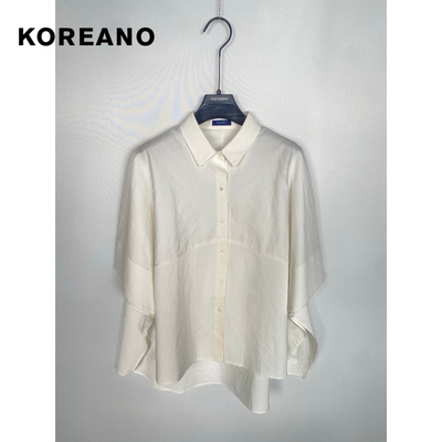 柯利亚诺夏季专柜同款高级定制版立体剪裁宽松衬衫  CW2950(JUN)