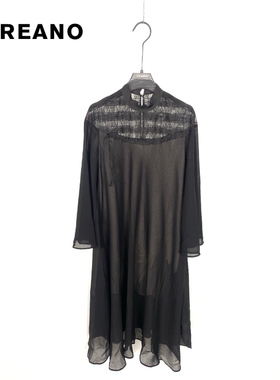 柯利亚诺夏季专柜同款黑色落肩蕾丝拼接A型连衣裙  LW5280 ￥1990