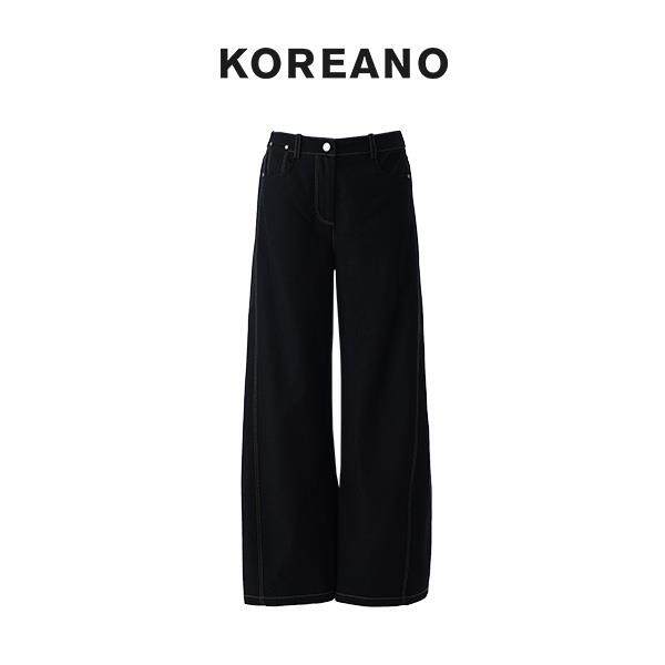 柯利亚诺春秋专柜同款炭灰色弯刀牛仔裤 KN5022(JUN)B ￥1990