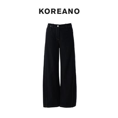 柯利亚诺春秋专柜同款炭灰色弯刀牛仔裤 KN5022(JUN)B ￥1990
