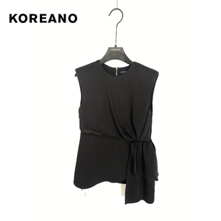 专柜同款 TW3003 精致黑无袖 上衣 ￥990 修身 柯利亚诺夏季