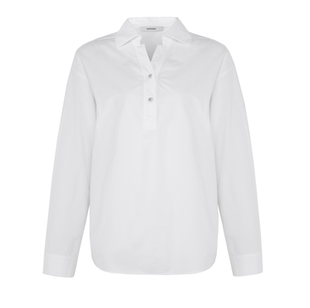 柯利亚诺春秋专柜同款玉石白翻领小落肩直身衬衫  CW9027 ￥1880