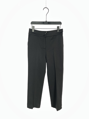 柯利亚诺春秋专柜同款黑色经典版型中腰微锥裤  KW4755 ￥1490