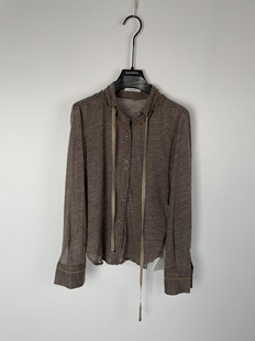 柯利亚诺春秋专柜同款烟色休闲飘带衬衫  CY0223(9UN) ￥2280