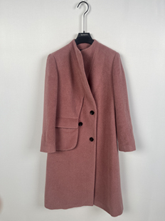 柯利亚诺冬季奥莱专柜正品大衣 FY1851(JUN)粉色 吊牌价:5290