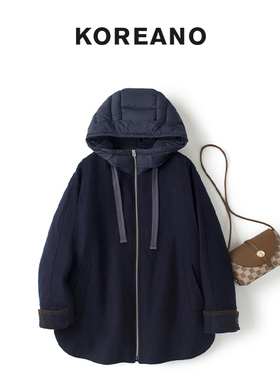 柯利亚诺冬季奥莱专柜正品羽绒服 YZ4183藏蓝 吊牌价:8200