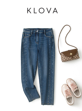 柯罗芭春秋专柜同款蓝色弹力牛仔裤  KN4392G ￥2590