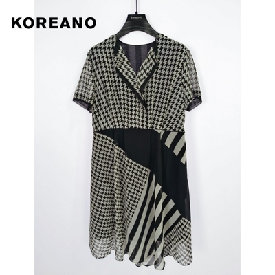 柯利亚诺夏季专柜同款宽松H型中袖连衣裙  LW0054(UNL)B ￥4280