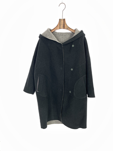 FY1226 双色双面穿连帽大衣 ￥9900 专柜同款 柯罗芭冬季