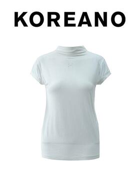 柯利亚诺春秋专柜同款玉芽白色高领打底T恤  TT43798C ￥1280