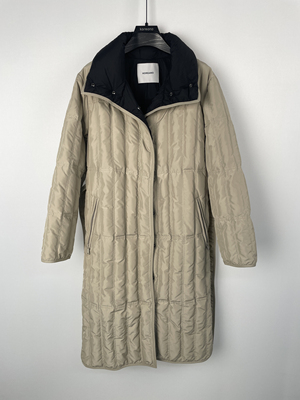 柯利亚诺冬季专柜同款立领长款收腰羽绒服YC0040(9UNL)A吊牌7200