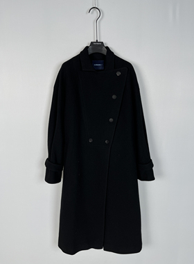 柯利亚诺冬季专柜同款陨石黑色落肩H型大衣  FY4108A ￥7990