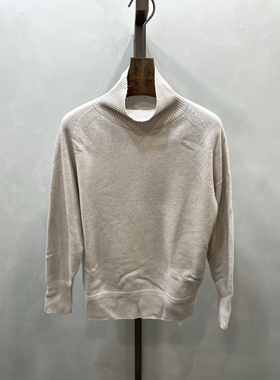 柯罗芭冬季专柜同款浅灰色半高领宽松毛衫  HY9237J ￥4190